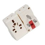 Vadda Bai 1 Nos. Type G Flat Pin Conversion Plug Adapter 13A 250V Multi-Plug with Fuse for Travel to UK, UAE, Dubai, Hong-Kong, Singapore, (Pack of 1) White