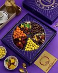 Rakhi For Brother And Bhabhi Rakhi Combo Rakhi Gift Rakhi Hamper Rakhi With Dry Fruits Combo Big Purple Binge Box Choco Mango Pineapple Almond Tropical Aloha Necklace Of Ruby Bhaiya Bhabhi Rakhi