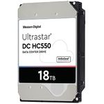 WD Ultrastar DC HC550 18 TB Hard Drive 3.5" Internal 512MB SATA 7200rpm 512E SE NP3 DC HC550 0F38459