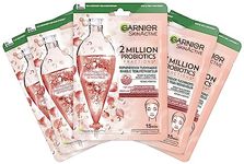 Garnier SkinActive 2 Million Probiotics Repairing Cloth Mask, Face Mask Against Dry, Dull and Matte Skin, for More Glow and More Moisture, Pack of 5