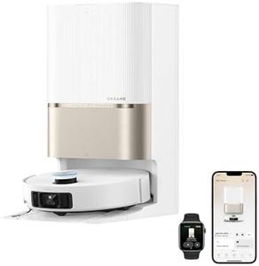 DREAME L60 Pro Ultra Robot Vacuum and Mop with Auto-Empty, 35,000Pa Suction, Hot Water Mop Self-Cleaning, and Smart Obstacle Avoidance, White