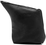 BALIBETOV Handmade Genuine Leather Yerba Container I Yerba Mate Container I Modern Practical Yerbero for Men, Women at Work, Outdoor, Travel, Picnic (Black)