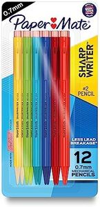 Paper Mate SharpWriter Mechanical Pencils 0.7 mm HB Number 2 Pencil Lead, School Supplies, Office Supplies, Classroom Must Haves, College School Supplies, Assorted Colors, 12 Count