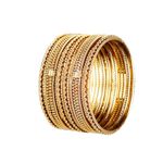 Efulgenz Indian Oxidized Bangle Bracelet Set for Women Boho Bangle Set Indian Oxidized Jewelry Antique Bangle Set Metal Ball Bangles Fashion Statement Jewelry for Women (6 Pcs)