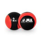 JLL® Medicine Balls 1-10kg, Heavy Duty Rubber, Colour Coded Weights - For Weight Training, Exercise, Fitness, MMA, Boxing (2)