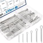 Seept 120pcs Cotter Pins 6-Sizes 30