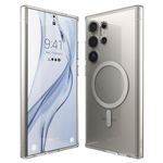 elago Magnetic Hybrid Case Designed for Samsung Galaxy S24 Ultra 6.8 inch Case - Precise Camera Cutouts, Strong Magnetism, Protective Cover, PC/TPU Hybrid Technology, Shockproof Bumper (Transparent)