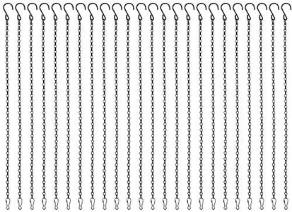 Foraineam 24 Pack 19.7 Inches Hanging Chains Garden Plant Hangers for Bird Feeders, Planters, Billboards, Lanterns and Ornaments