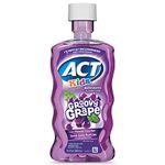 ACT Kids Anticavity Fluoride Rinse Groovy Grape 16.9 fl. oz. Accurate Dosing Cup, Alcohol Free