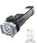 [6 Months WARRENTY ] Rechargeable LED Torch Light 3W | Multi-Function Torch for Home & Car Long-Distance Beam, Emergency Light, Portable & Durable Flashlight