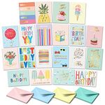 S&O Happy Birthday Cards with Envelopes and Birthday Card Assortment Box. Fun Set of 20 Assorted Birthday Cards with Envelopes, Bulk Greeting Cards Assortment II