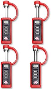 TSA Locks for Gun Case - Gun Case Locks, Pelican Case & Monoshaft Single Shaft Lock - TSA Approved for Shotgun Case Luggage, Suitcase, Rifle & Pistol Cases 4-Pack 3-Digit Combination Lock