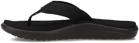 Teva Women’s Voya Flip-Flop, Black (Bar Street Black), US 7