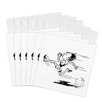 3dRose Track Runner Greeting Cards, Set of 6 (gc_25999_1)