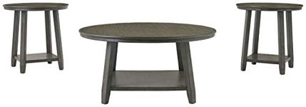 Signature Design by Ashley - Caitbrook Occasional 3-Piece Wooden Table Set, Dark Gray