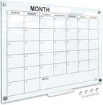 Glass Whiteboard Calendar Monthly P
