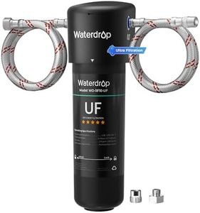 Waterdrop 10UA-UF 0.01 μm Ultra Filtration Under Sink Water Filter for Baçtёria Reduction, Reduces Lead, Chlorine, Bad Taste & Odor, 8K Gallons, Direct Connect to Kitchen Faucet, USA Tech