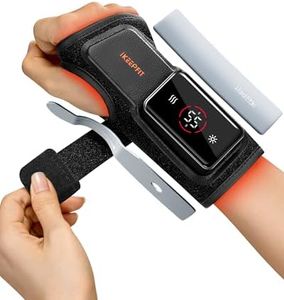 IKEEPFIT MAXease Cordless Wrist Heating Pad & Massage Brace - Portable Splint for Arthritis, Carpal Tunnel Relief & Hand Joint, Warming Wrist Support for Pain Relief & Night Use, Size S, Right