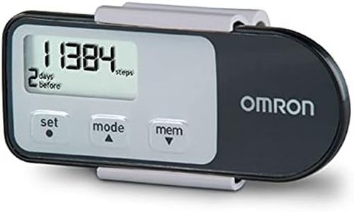 Omron Tri-Axis Alvita Optimized Pedometer - Features 4 Activity Modes - Black, HJ-321