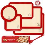 5Pcs Silicone Baking Mats, 2 Half S