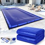 Inground Pool Cover, 20 x 40 Ft Rectangle Winter Pool Cover