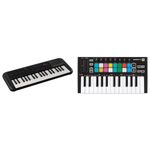 Yamaha PSS-A50 - Portable, Digital Keyboard with Phrase Recording & Novation Launchkey Mini [MK3] — Portable 25-Key, USB, MIDI Keyboard Controller with DAW Integration