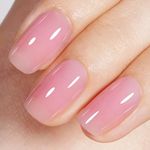 AILLSA Pink Gel Nail Polish - Nude Gel Polish Sheer Pink Jelly Gel Nail Polish Soak Off U V Gel Nail Polish Neutral Nail Polish Gel for Nail Art French Manicure at Home Day Gifts 0.51 Fl Oz GB49