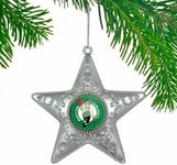 Topperscot Officially Licensed NBA Silver Star Christmas Ornament (Boston Celtics)