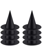 8pcs Halloween Costume Witch Hat, Witches Hats Halloween decor, Halloween Black Witch Hat for, Cosplay Witch Hat