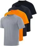 4 Pack Rash Guard for Men Swim Shir