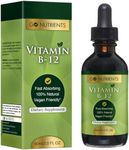 Go Nutrients Vitamin B12 - Fast Absorbing B12 Vitamins, All Natural, Vegan Friendly B12 Sublingual Supplement with 3000 mcg Methylcobalamin, Organic Raspberry Flavor, 2.0 oz. | 48 Servings