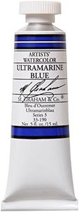 M. Graham 1/2-Ounce Tube Watercolor Paint, Ultramarine Blue