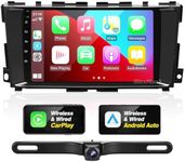 SizxNanv Android Radio Updated Touch Screen Compatible with Wireless Carplay Android Auto,Car Stereo Bluetooth Navigation Multimedia Player GPS WiFi Backup Camera Head Unit for Altima TEANA 2013-2018