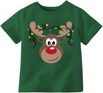 BQG Boys Girls Toddler Kids Shirts Short Sleeve Holiday Tee Boys Clothes Reindeer Merry Christmas T-Shirts
