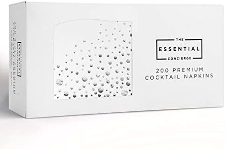 Stylish Silver Cocktail Napkins, 200 White and Silver Napkins, Disposable 5x5 Inch Silver Party Napkins, Wedding Napkins, Silver Paper Napkins, Wedding Cocktail Napkins, Silver and White Napkins