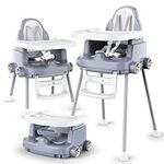 BellaBaby 5-in-1 High Chair, Convertible & Ultra Compact High Chair, Light Weight Portable Highchair, Racing Look