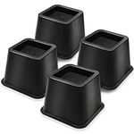 MixDora 4x 3 inch PP Bed Chair Risers Feet Leg Lift Furniture Raisers Stand Dinner Table