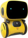 Kids Robot Toys, Interactive Robot Companion Smart Talking Robot with Voice Control Touch Sensor, Singing, Dancing, Recording, Repeat, Birthday Gifts for Toddler Ages 3+ Years