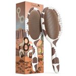 FRAMAR Cow Print Detangling Hair Brush – Hair Brush For Women, Wet Hair Brush, Brosse A Cheveux, Hairbrush Women, Hair Detangler Brush for Women, Men, Children, Curly Hair Brush