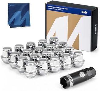 Orion Motor Tech M12x1.5 Lug Nuts, Cone Seat Lug Nut Set with 3/4 Inch Hex, 12x1.5mm Wheel Lug Nuts Compatible with Ford Focus Fusion Escape and More, 611-303, CV6Z1012C OEM Style, Chrome, Set of 20
