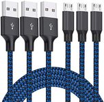 Micro USB Cable, 3Pack 10FT Android