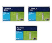 CONTOUR Plus Strips 50 Count (Multicolor) - Pack Of 3 For Unisex Adult