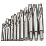 JIUWU 13 pcs Tungsten Steel Cemented Carbide Twist Drill Bits, Metal Drill YG Alloy Blade, for Stainless Steel Copper Aluminum Zinc Alloy, 3 4 5 6 7 8 9 10 11 12 13.5 14 15mm