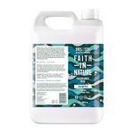 Faith In Nature Natural Fragrance Free Shampoo, Sensitive, Vegan and Cruelty Free, No SLS or Parabens, For All Hair Type, 5L Refill Pack