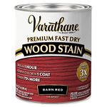 Rust-Oleum Varathane Premium Fast Dry Wood Stain for Interior Wood Surface (946 ml | Color: Barn Red | Oil-Based)