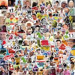 Meme Stickers, 150PCS Funny Stickers for Teens Adults, Vinyl Waterproof Motivational Sticker, Fashion Emoji Stickers, Cool Decals Packs for Laptop, Bumper, Skateboard, Water Bottles, Phone(Meme)