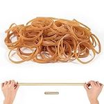 Elastic Bands Heavy Duty 100Pcs Thick rubber bands(100mm*5mm) Natural Strong Elastic Bands Wide Rubber Band Stationary Stretchable Bands for Home School Office