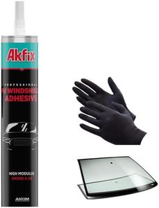 Akfix Windshield Mount Adhesive - Seam Sealer Black, Polyurethane Adhesive for Specially Glazing of Automotive Frames and Replacement Glass Window, Auto Windshield Sealant | 1 Pack, 10.1 Oz. Cartidge