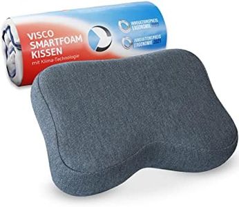 Almohada cervical Recovery QuickDry | Almohada ergonómica viscoelástica con carbón activado de bambú | Creada para dormir de lado o boca arriba | Funda con termorregulación y de secado rápido