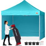 ABCCANOPY 10x10 Gazebo Pop UpOutdoor Canopy Tent 10x10 Gazebo Pop Up Party Tent Wedding Instant Shelter with Elegant Church, Bonus Carrying Case/Bag (3x3M, sky blue)